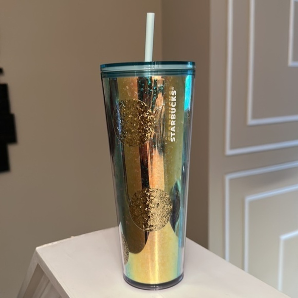 ✨NEW✨Starbucks Holographic Glitter Spotted Tumbler Rare
